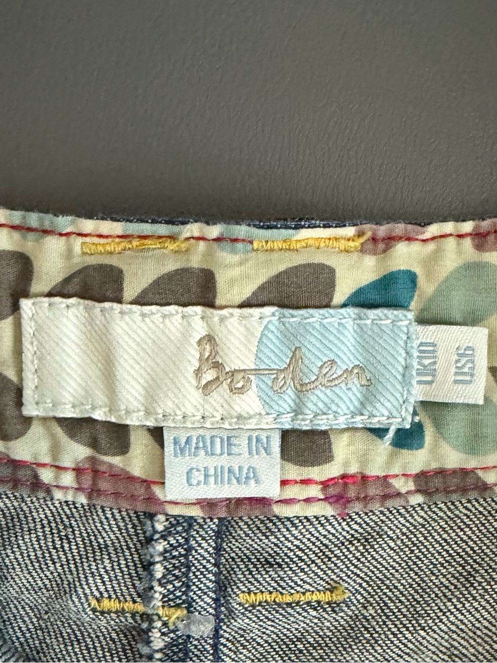 Biden Denim Chino Shorts Size US 6 UK 10 - Picture 8 of 11